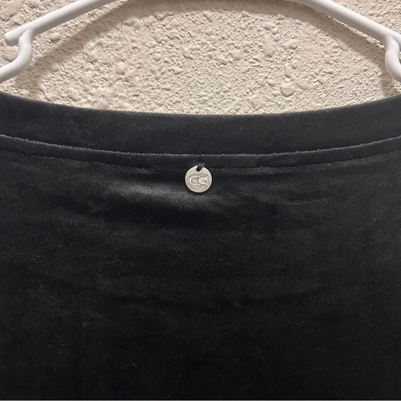 Cable & Guage Sport Velour Black Sweatshirt Medium - Picture 5 of 7